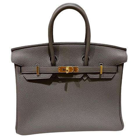 hermes birkin gray bag.